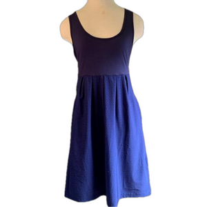 Columbia omni-shade sun protection sz S blue polka dot dress
